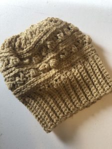 Crochet textured beanie
