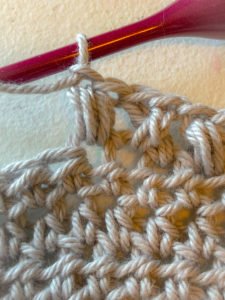how to crochet the bean stitch for triangle shawl