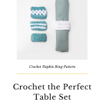 crochet napkin ring free pattern