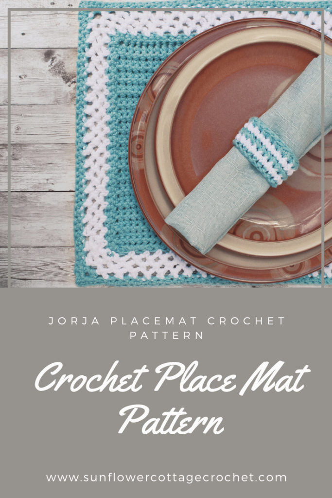 Crochet Placemat Pattern Sunflower Cottage Crochet