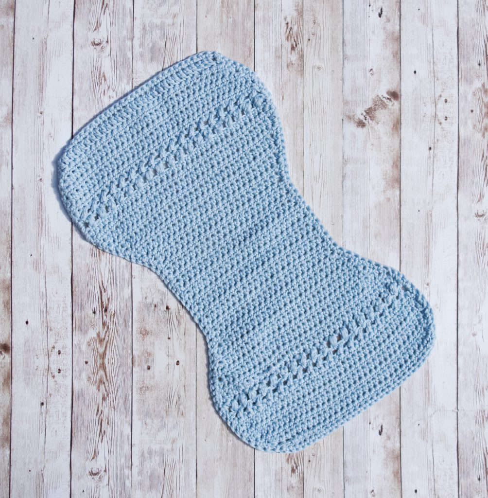 Crochet burp cloth pattern