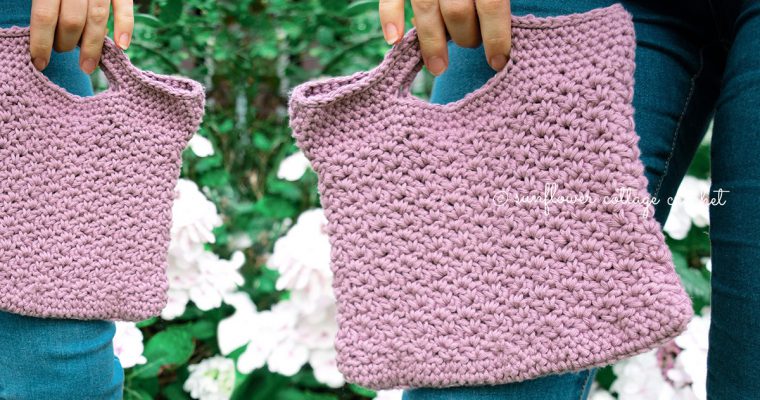 Wattle Stitch Handbag Free Crochet Pattern