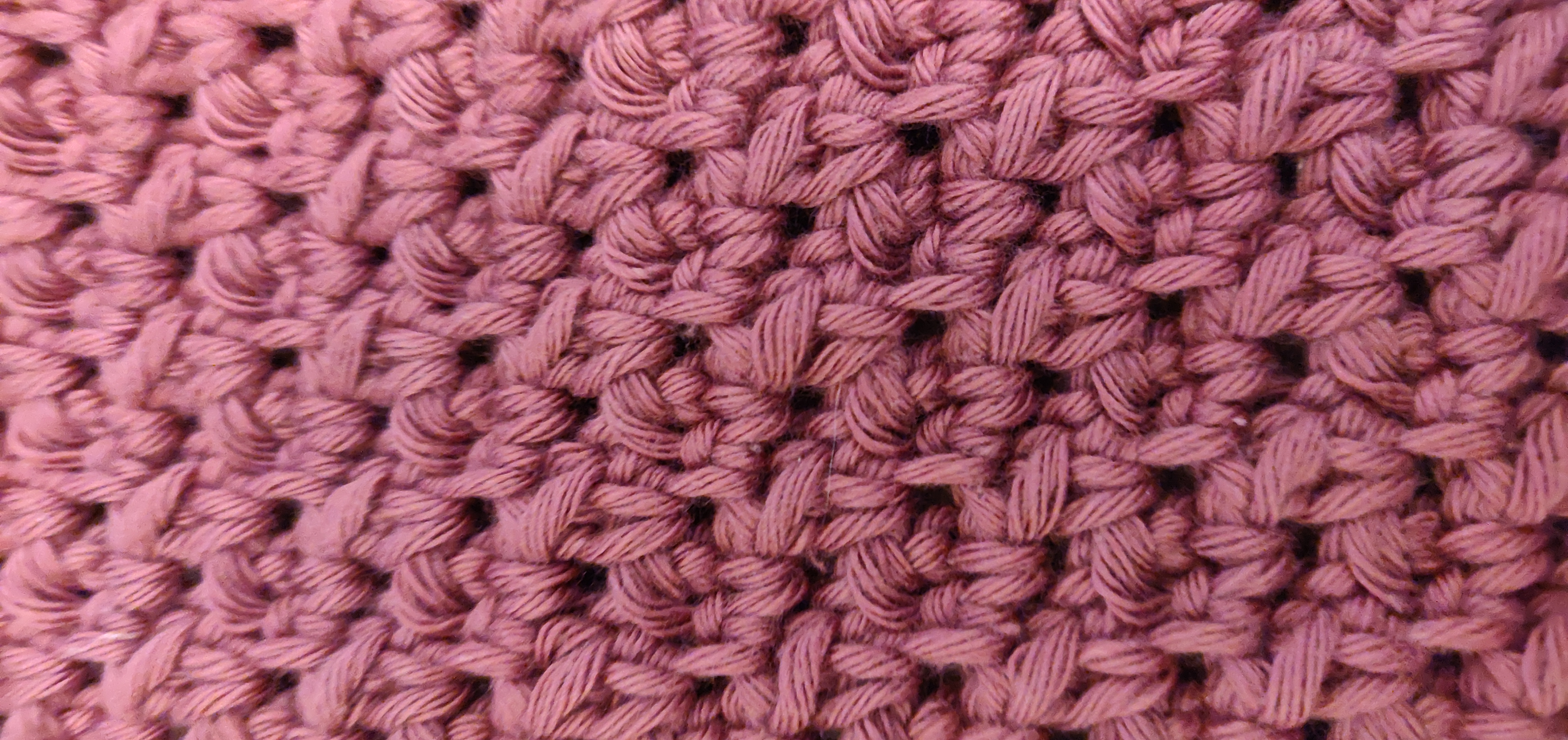 The waffle stitch we used for this project