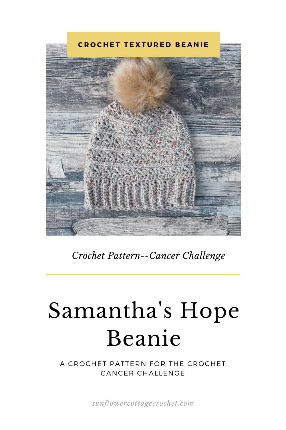samantha's hope beanie crochet pattern