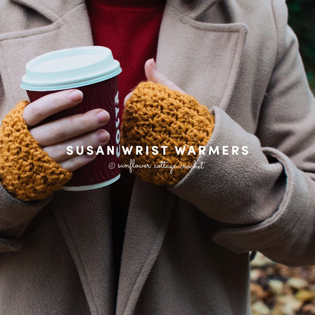 Men's Wrist Warmers Free Pattern Sunflower Cottage Crochet