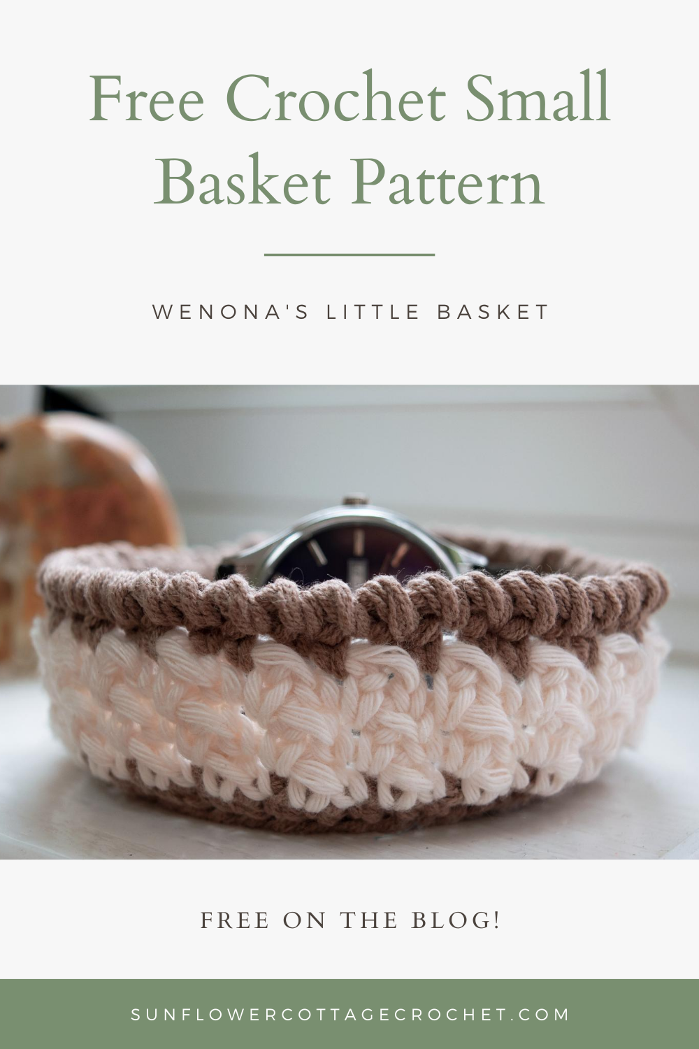 wenona's little basket free crochet pattern