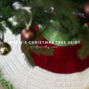 christmas tree skirt crochet pattern