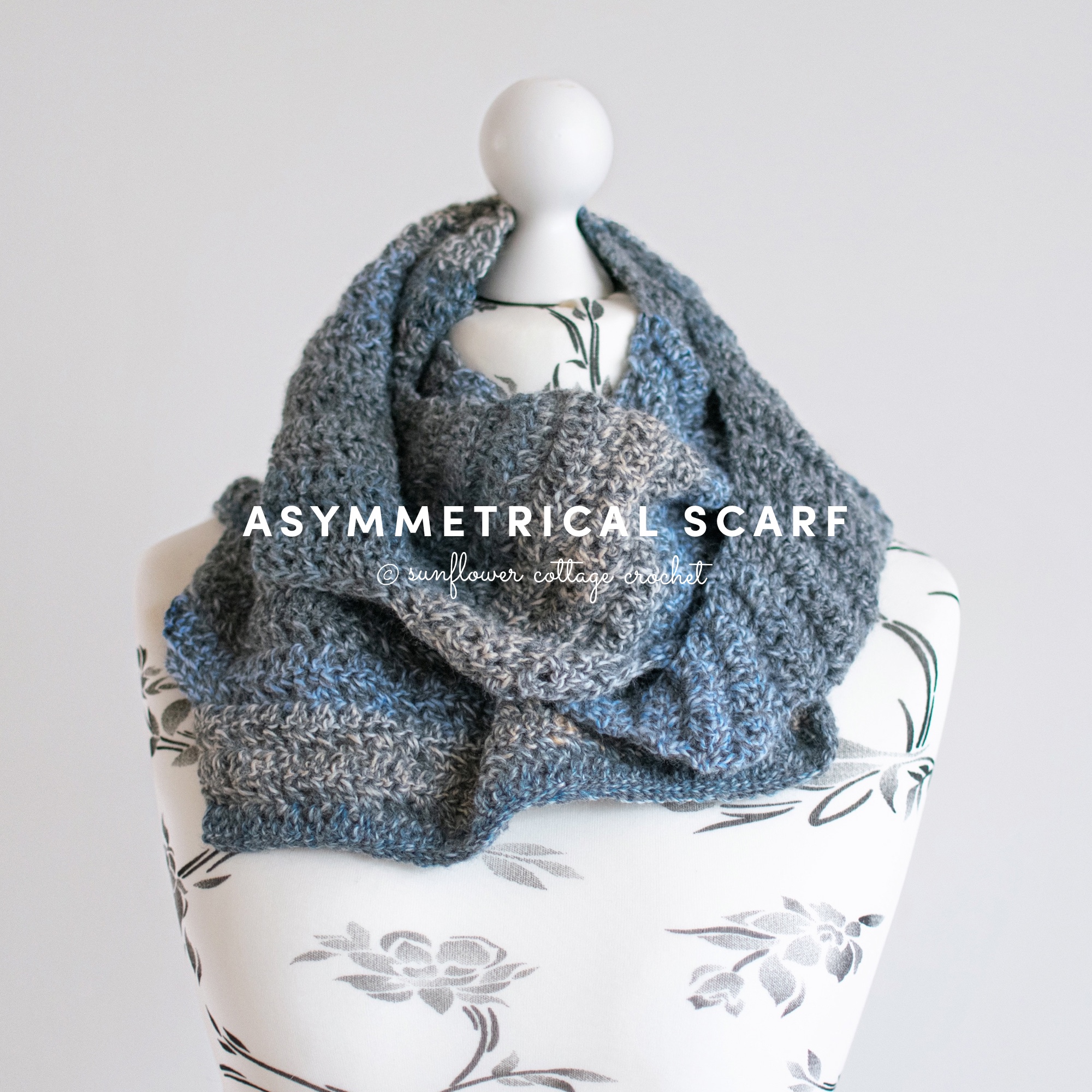Asymmetrical Scarf Crochet Pattern