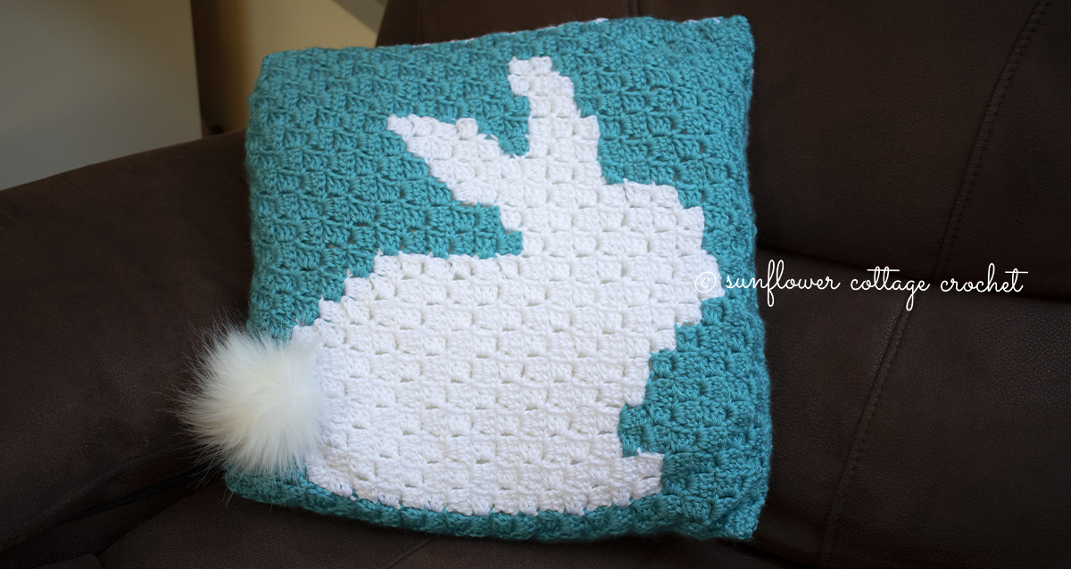 Bunny Pillow – Free C2C Pattern
