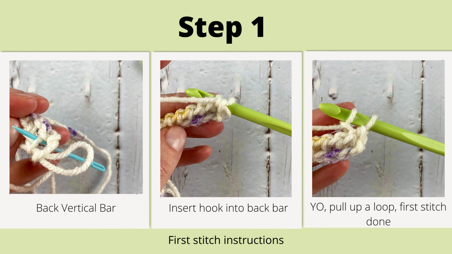 Learn How To Do The Tunisian Reverse Stitch - Sunflower Cottage Crochet