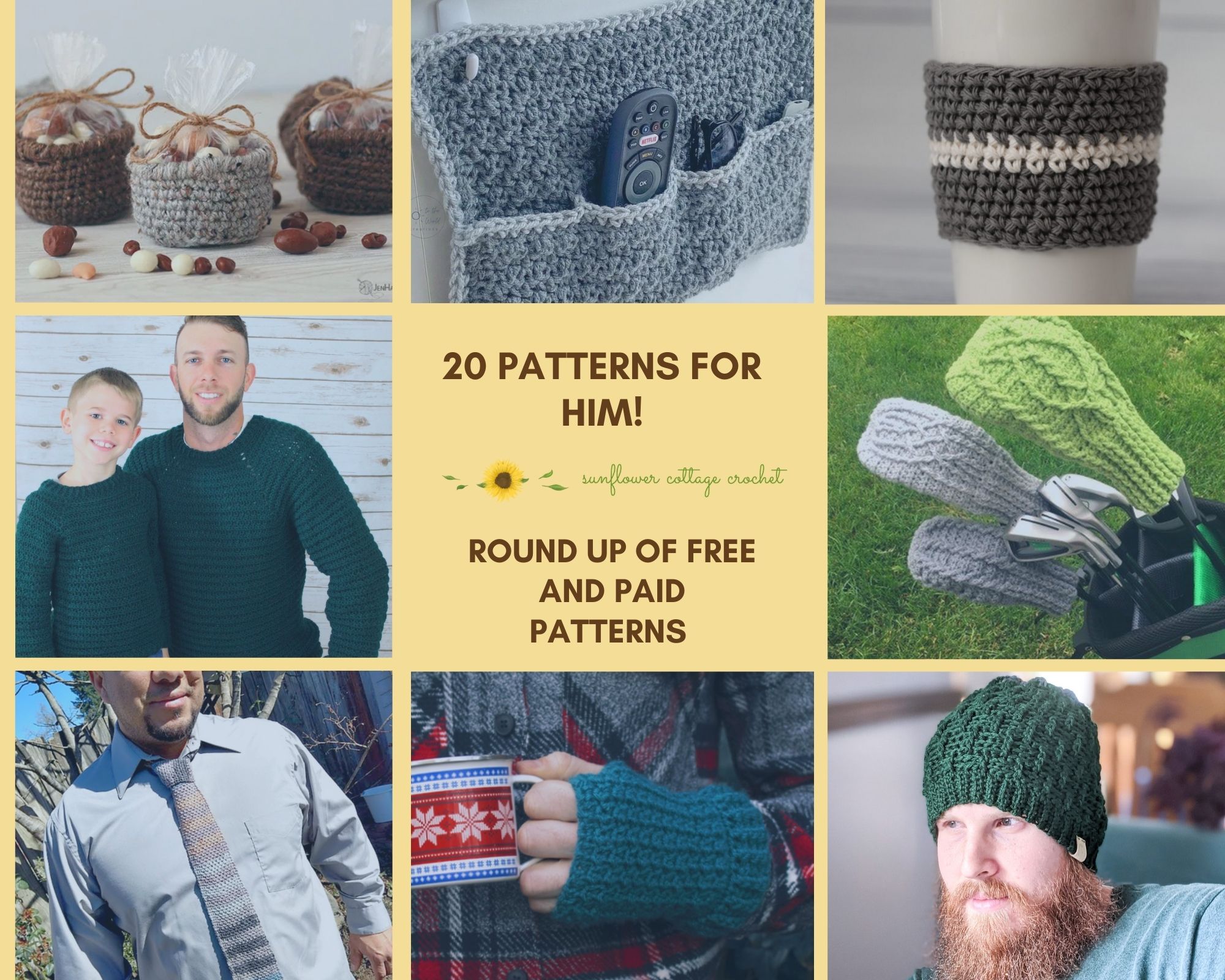 Round up of Patterns for Him!
