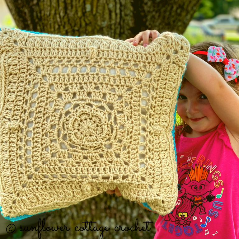 Cora Pillow Sunflower Cottage Crochet