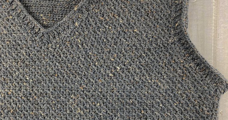 Nicholas V Neck Vest Crochet Pattern