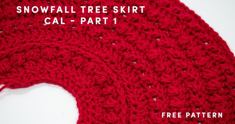 The Snowfall Tree Skirt CAL