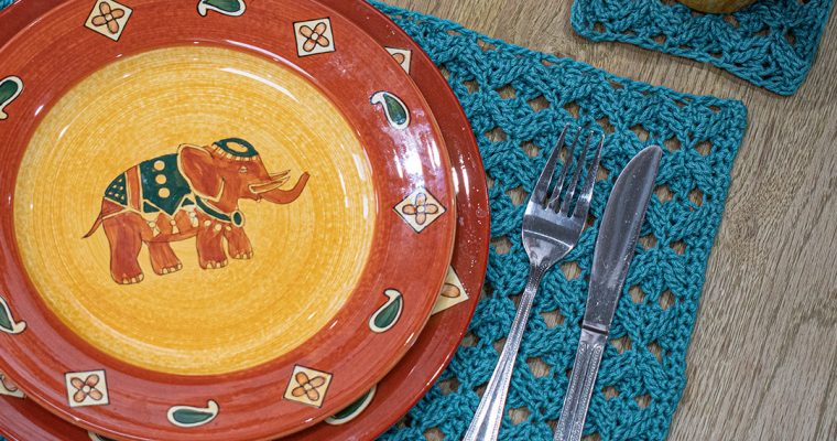 The Ava Collection – Crochet the Placemat and Coaster