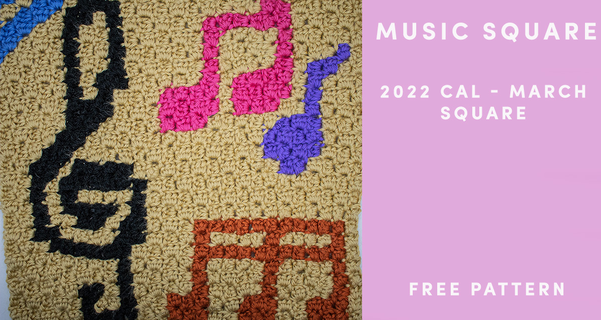 Crochet the Music Square – Free Pattern