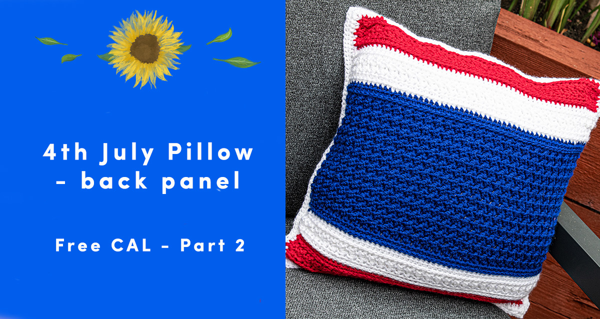 4th July Throw Pillow – Part 2 of the Free CAL