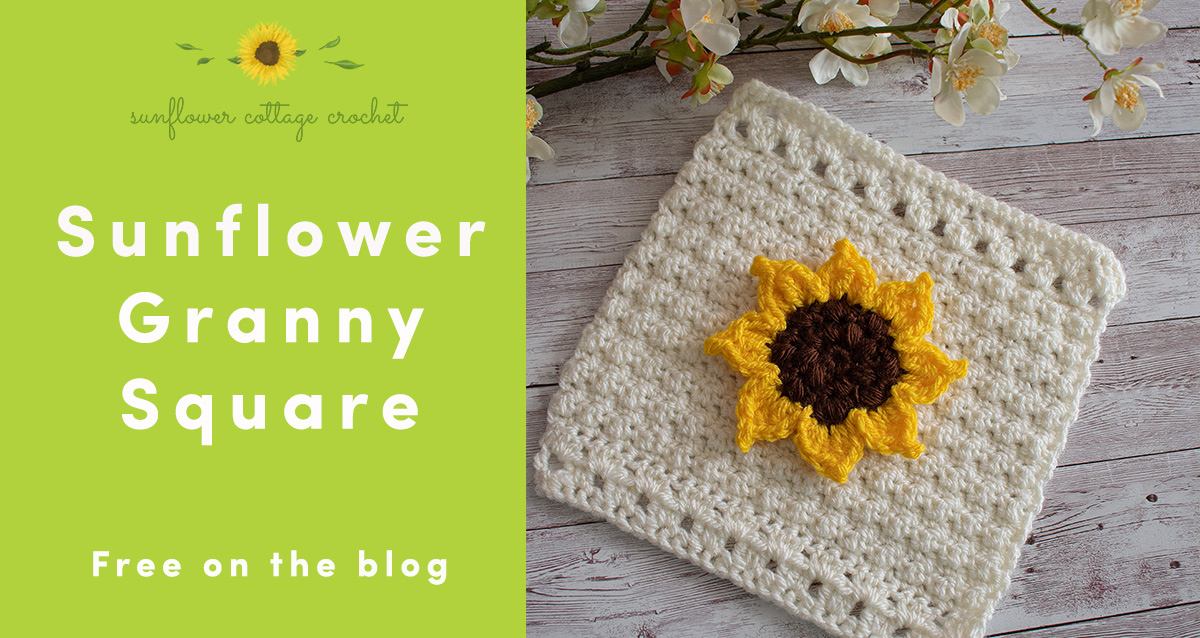 Sunflower Granny Square – Free Crochet Pattern