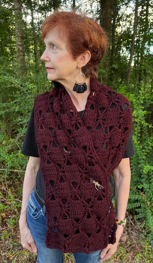 A Gorgeous Lacy Scarf - Free Pattern by Fosbas Designs - Sunflower ...