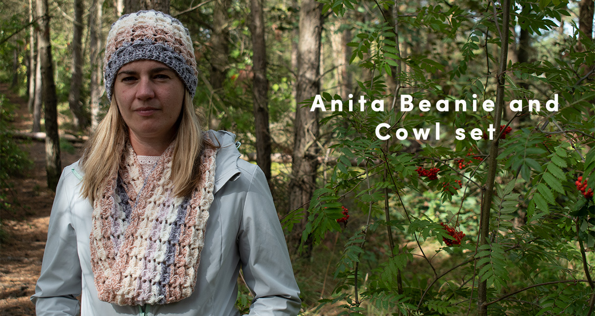 Introducing the Elegant Anita Cowl and Beanie