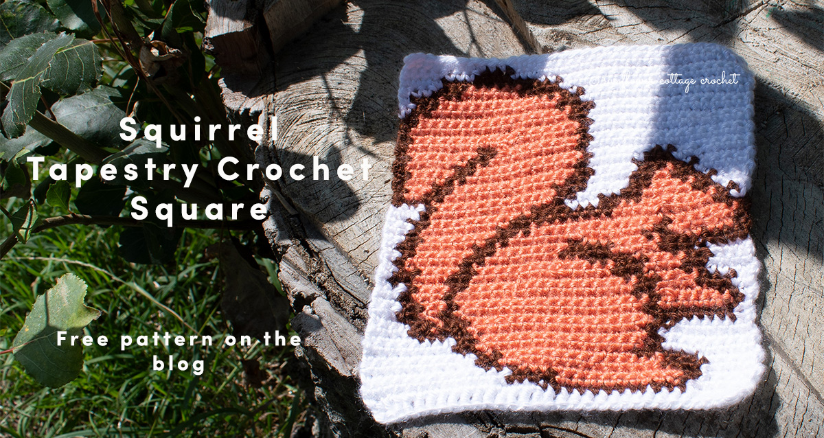 Free tapestry crochet pattern – What is more autumnal than squirrels?