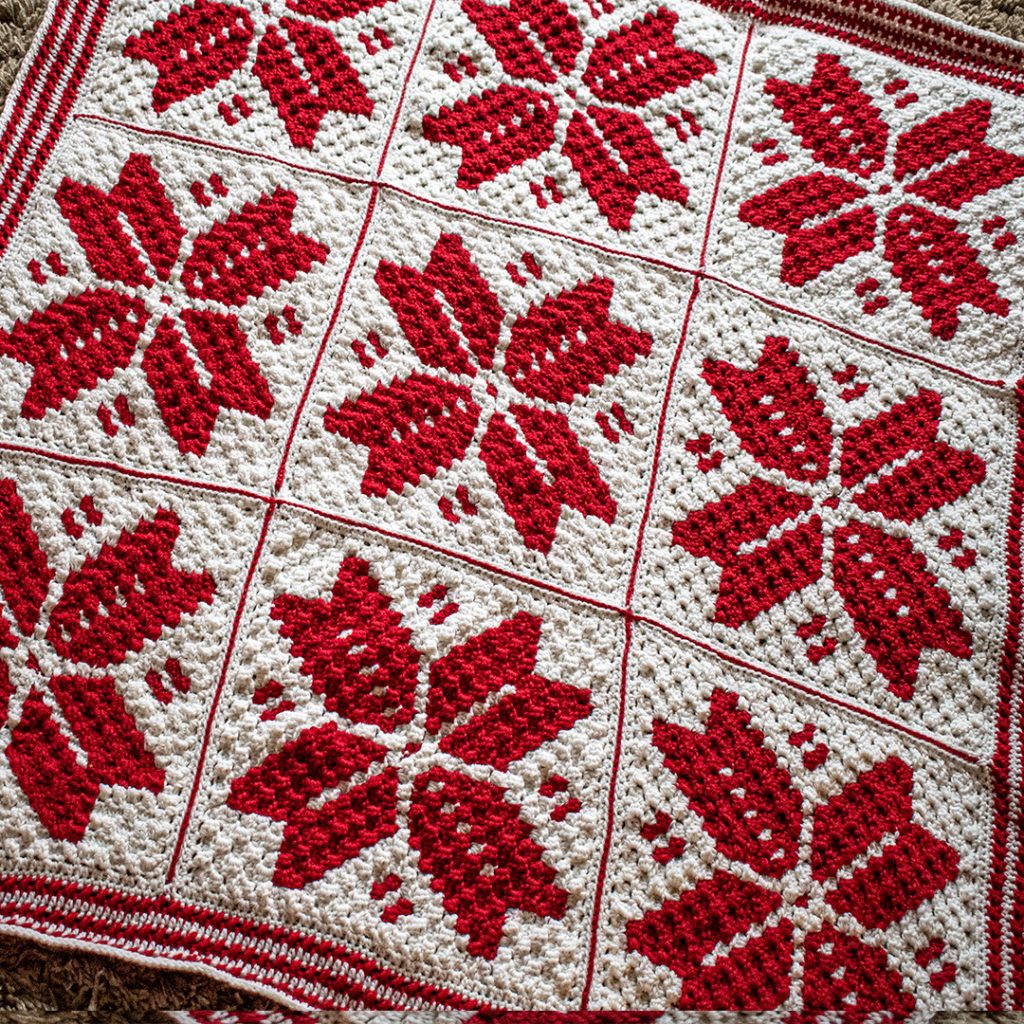 Check out the texture on the nordic snowflake blanket