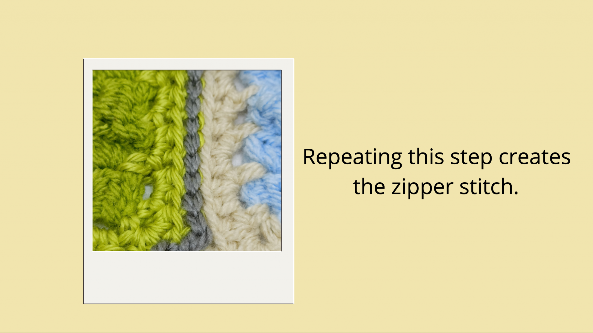 Want to try a new joining method? Try the zipper join Sunflower