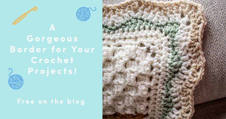 Looking for a great unisex crochet blanket border? Try this free one!