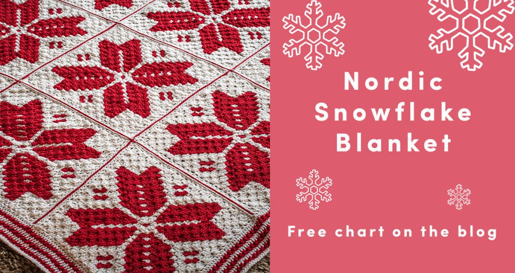 Do You Love Nordic Themed Patterns Try This Nordic Snowflake Blanket