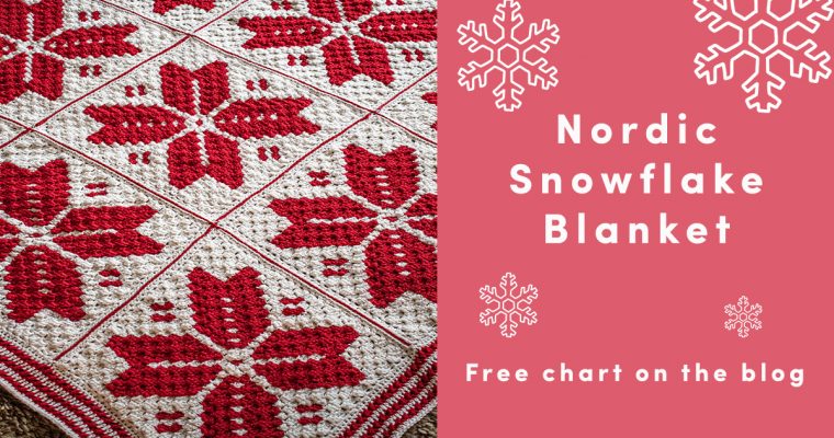 Do you love Nordic themed patterns? Try this Nordic Snowflake Blanket