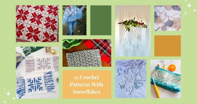 15 Crochet Patterns With Snowflakes