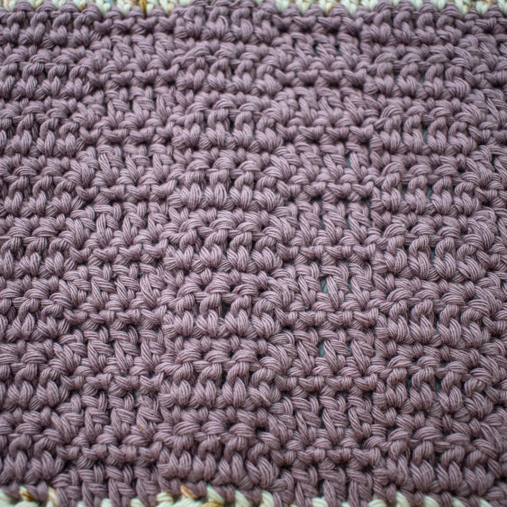 The texture on the Sandy Shores crochet Washcloth reminds me of the ripples in the sand when the tide starts to go out