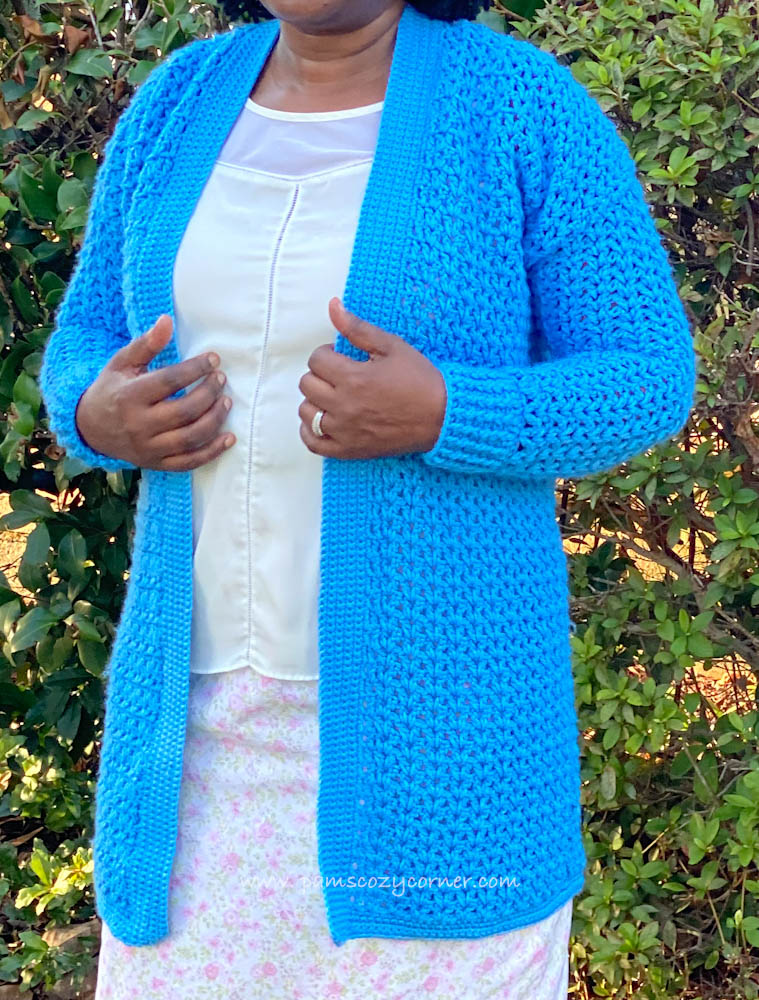 This crochet cardigan pattern is easy to make and so comfortable to wear!