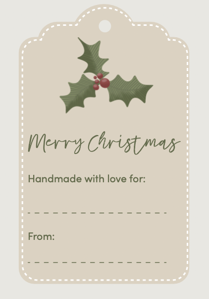 Designed in neutral colours these Christmas Gift Tags are unisex and suitable for all ages!