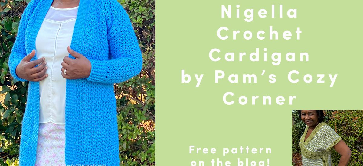 Free crochet cardigan pattern from Pam’s Cozy Corner