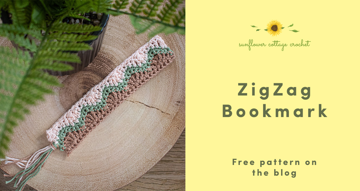 Perfect for book lovers – a free crochet bookmark pattern