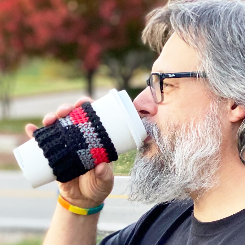 This cup cozy is the perfect gift for the men in your life too!
