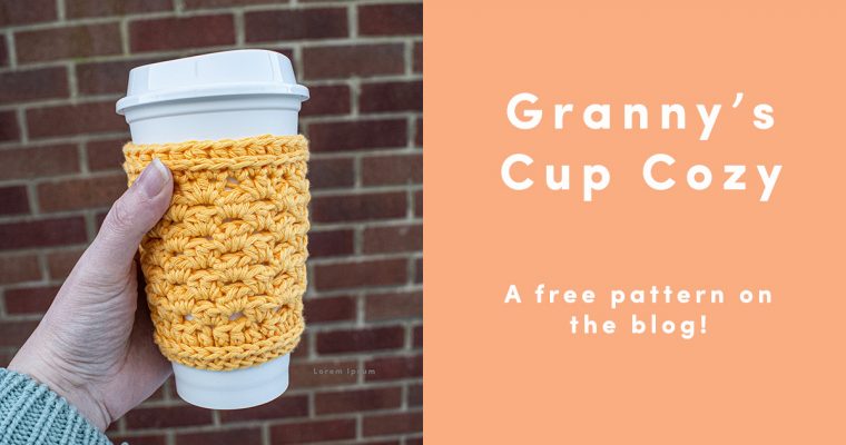 Crochet Cup Cozy – Quick, Easy and Free Pattern