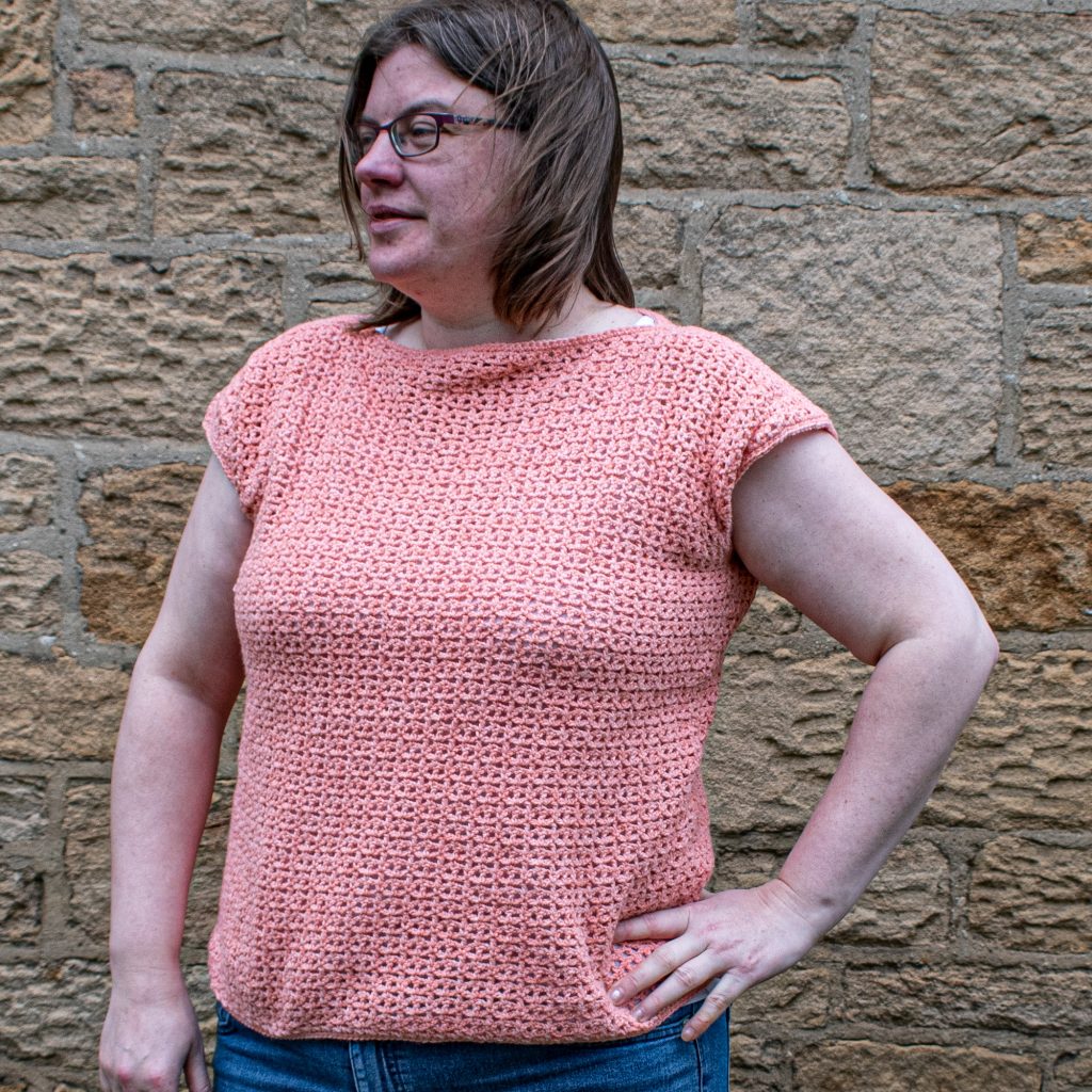  summer crochet pattern lacy tee is perfect for beginners looking for an easy garment pattern
