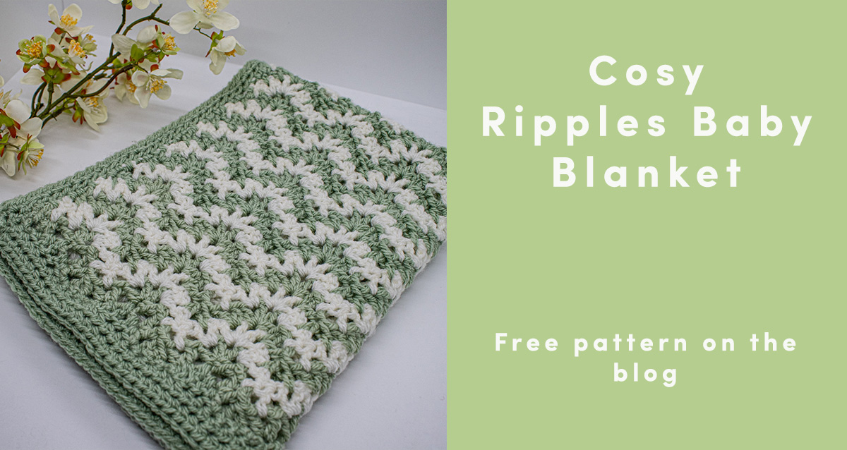 Gorgeous Free Baby Blanket Crochet Pattern – The Cozy Ripples Blanket