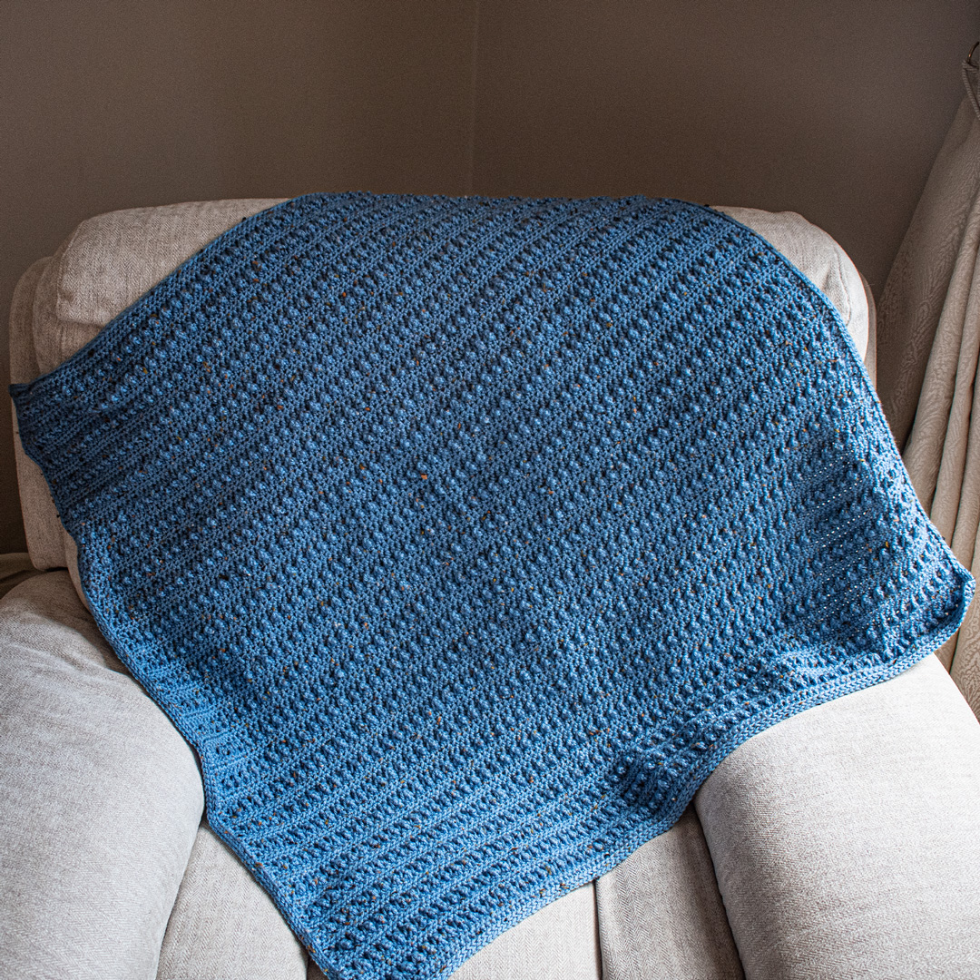 Easy and free textured baby blanket crochet pattern in 8 sizes! Sunflower Cottage Crochet